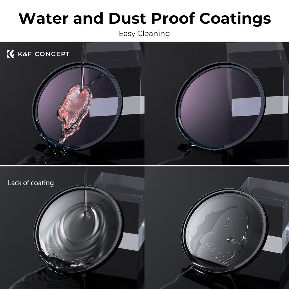 K&F CONCEPT 82mm Nano-X Light Pollution Cut Filter for Camera Lenses Transparent Natural Night Filters for Night / Starry Sky
