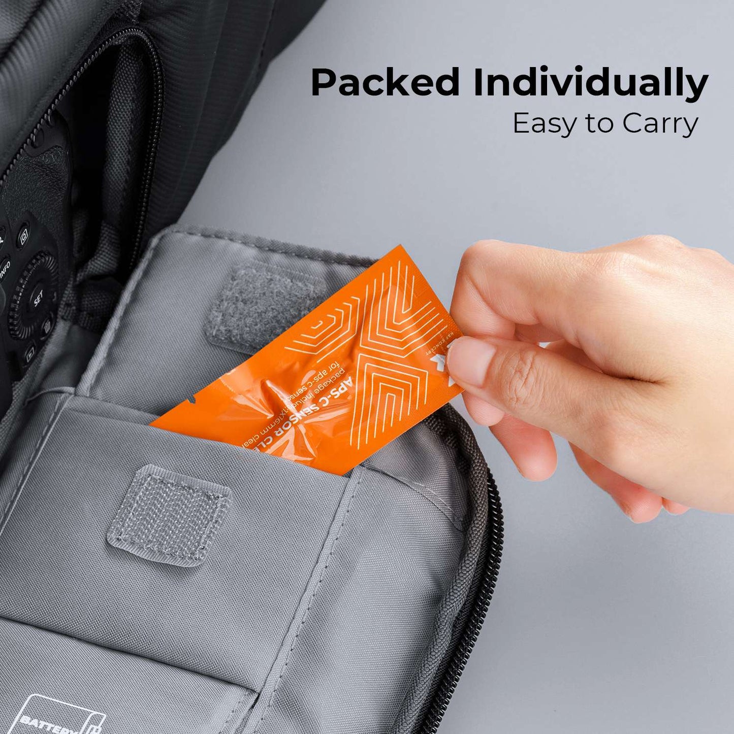 K&F CONCEPT SKU.1901 20PCS Replacement Cleaning APS-C Cleaning Swabs 24mm Full Frame Cleaning Brushes Set for Camera