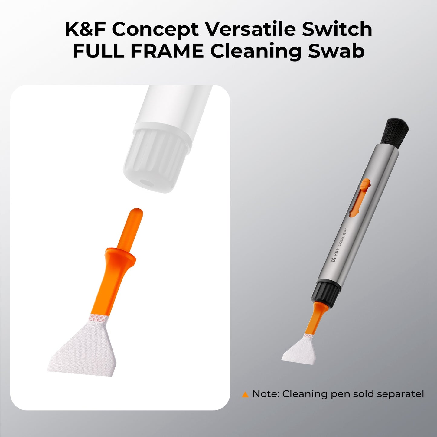 K&F CONCEPT SKU.1902 20PCS Widened Cleaning Swabs Soft Cleaner Soft Brushes DSLR Camera Lens Cleaning Kit