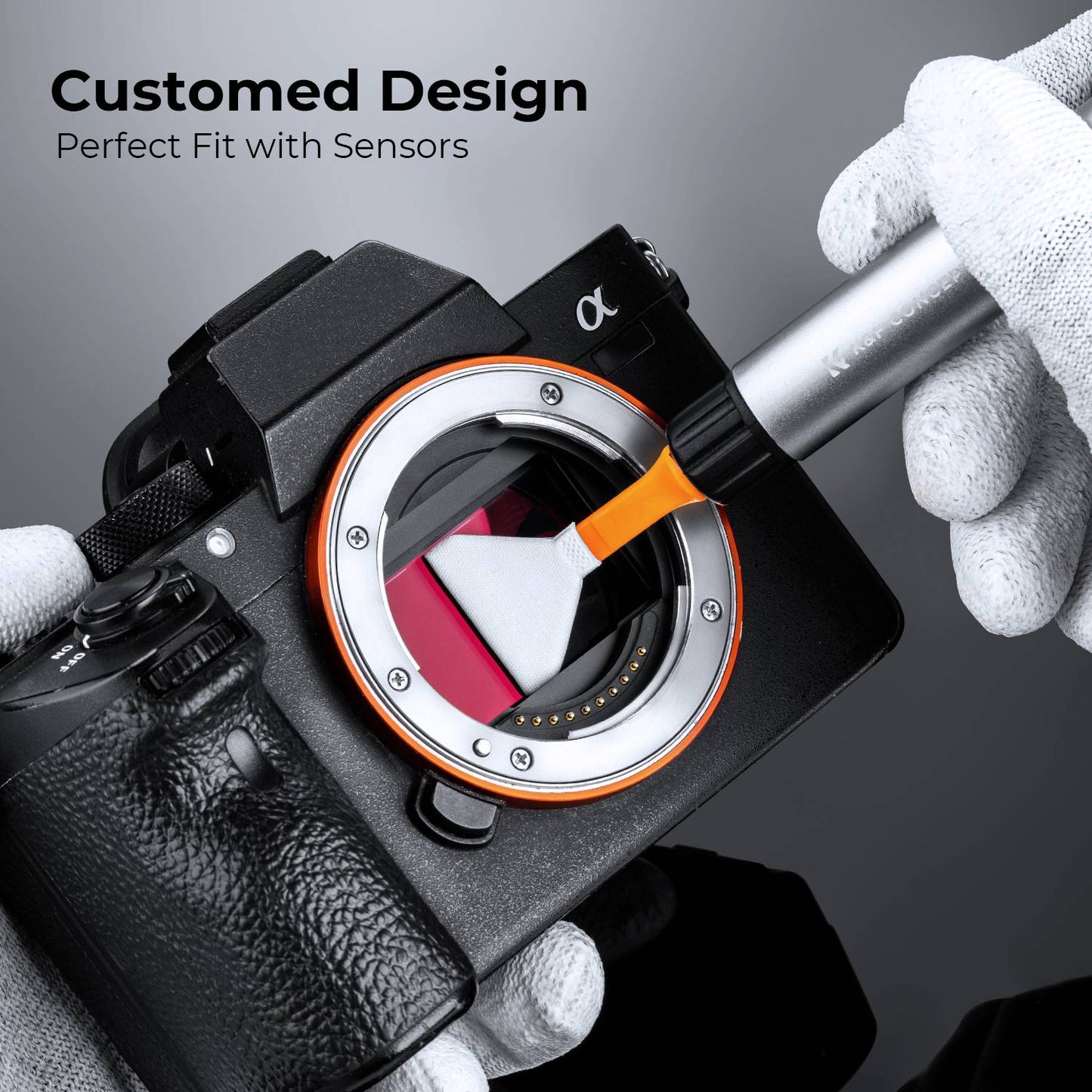 K&F CONCEPT SKU.1902 20PCS Widened Cleaning Swabs Soft Cleaner Soft Brushes DSLR Camera Lens Cleaning Kit