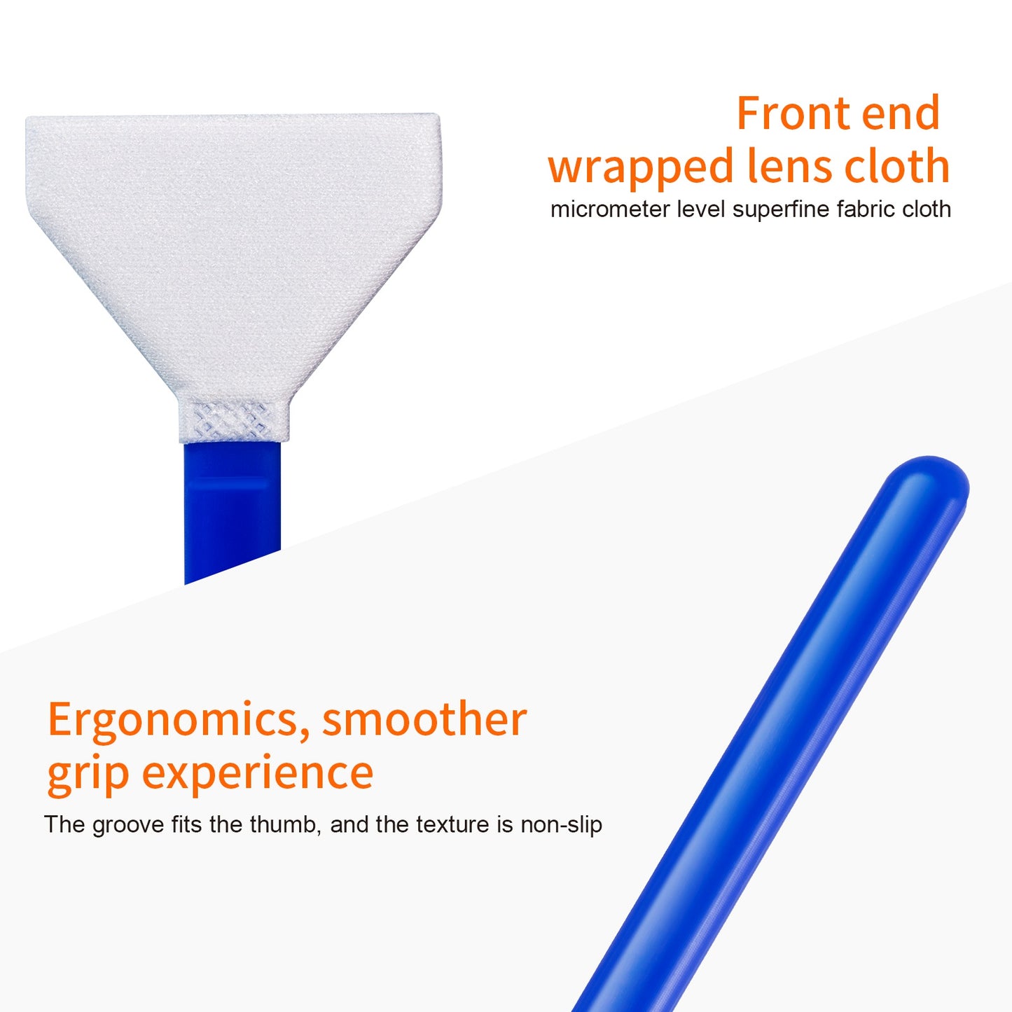 K&F CONCEPT 10Pcs 24mm Microfiber Cleaner Swab for APS Sensor Digital Camera Lens Cleaner