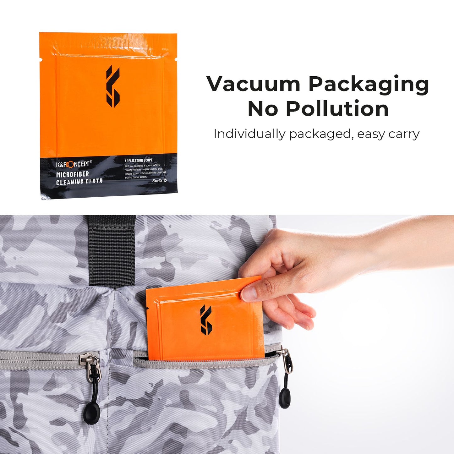 K&F CONCEPT 4Pcs / Set Camera Cleaning Kits Air Blower+Lens Cleaning Pen+Cleaning Cloth for Camera Lenses / Filters / Sensor / Screen