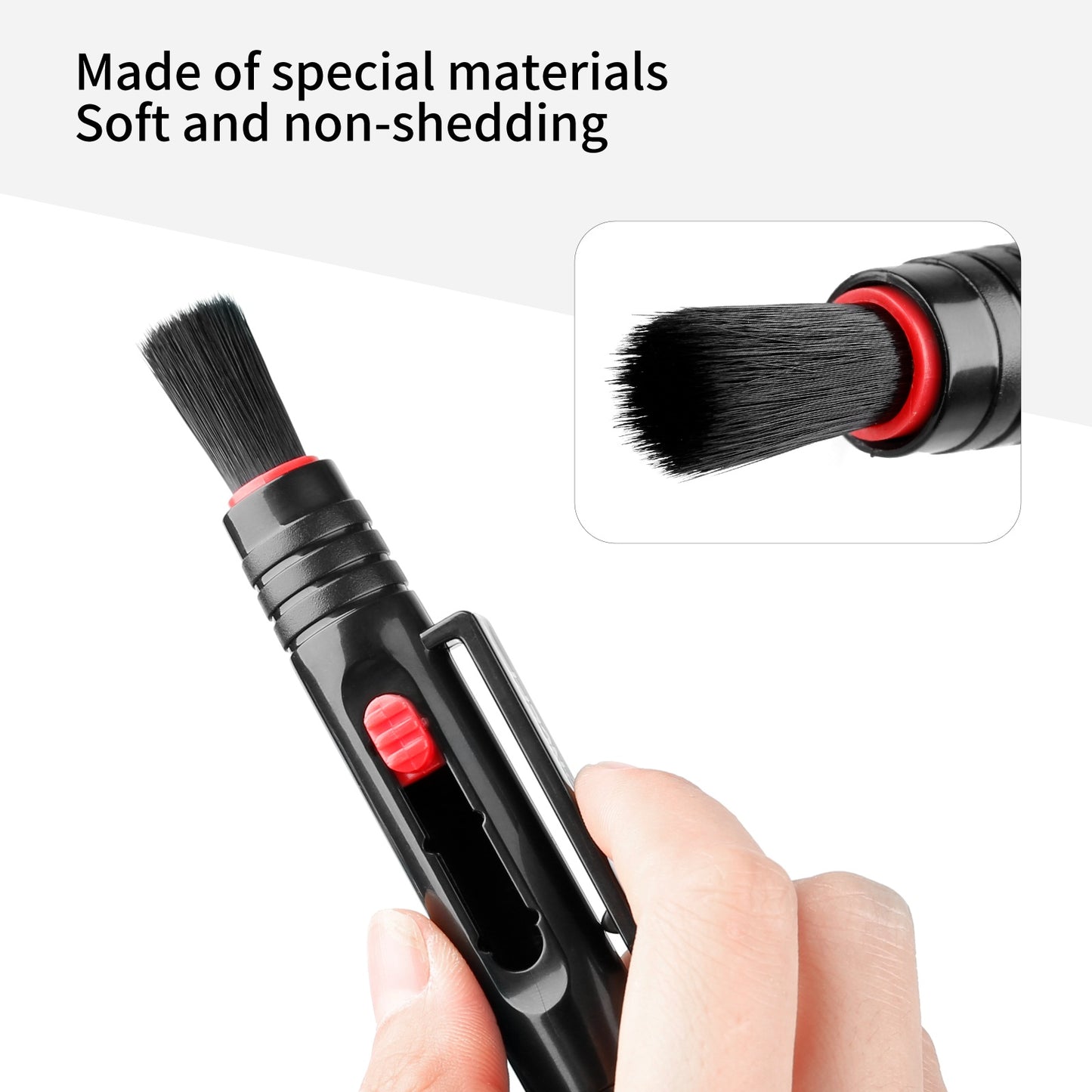 K&F CONCEPT Camera Lens Cleaning Pen with Retractable Soft Brush for DSLRs and Sensitive Electronics Optical Cleaning Tools