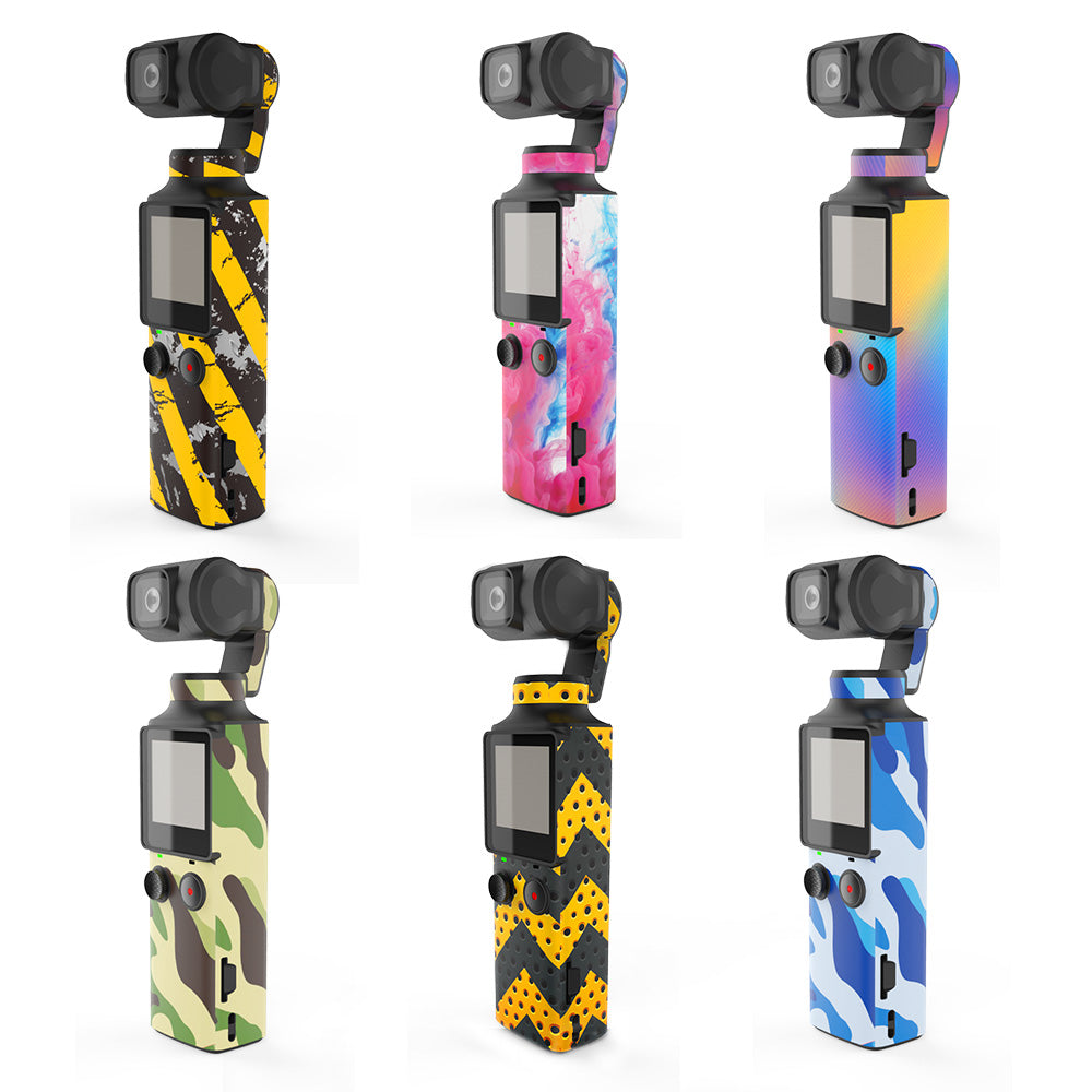 Uniqkart Sticker Set Skin Decor Protective Film for FIMI PALM Pocket Camera - Army Green Camouflage