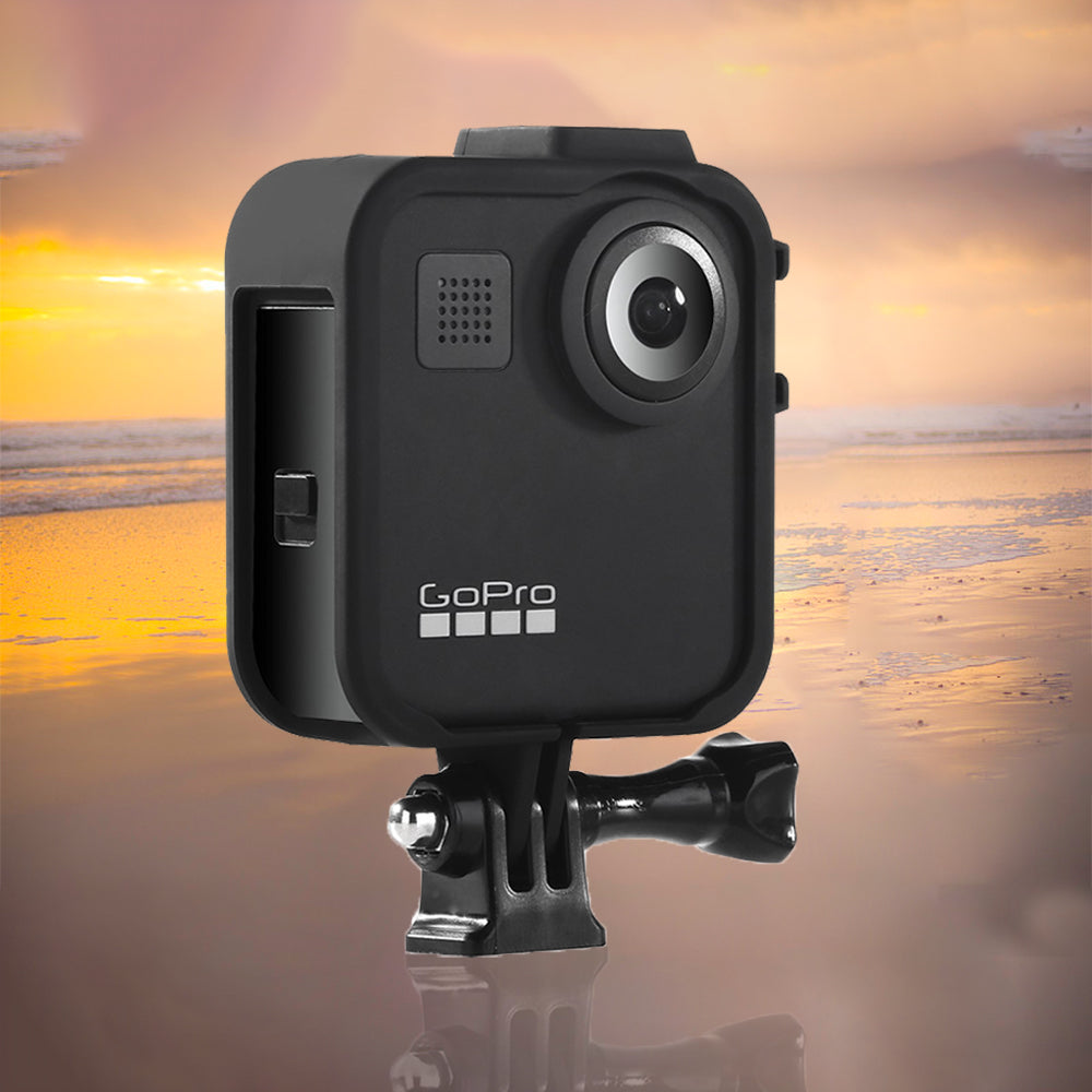 Panoramic Sports Camera External Fill Light Microphone Plastic Protective Frame for GoPro MAX Camera