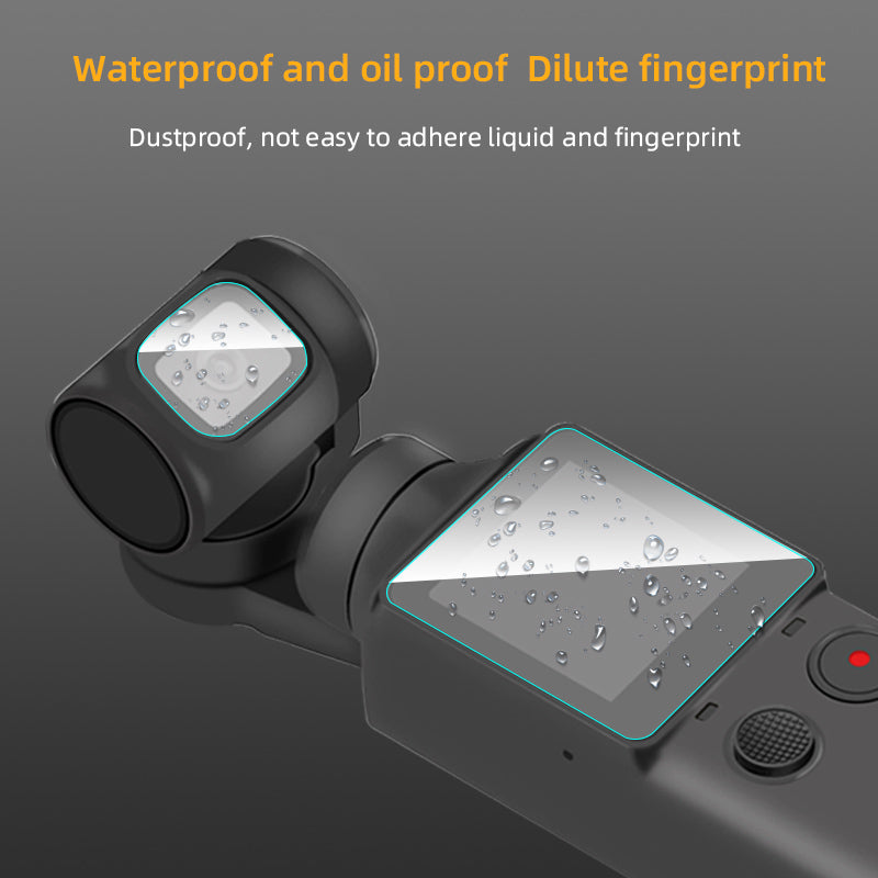 2 Pcs/Set 9H Lens Protective Tempered Glass Film for FIMI PALM