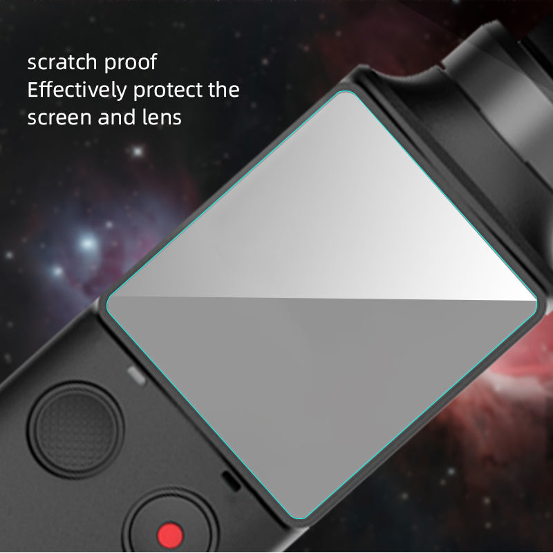 2 Pcs/Set 9H Lens Protective Tempered Glass Film for FIMI PALM