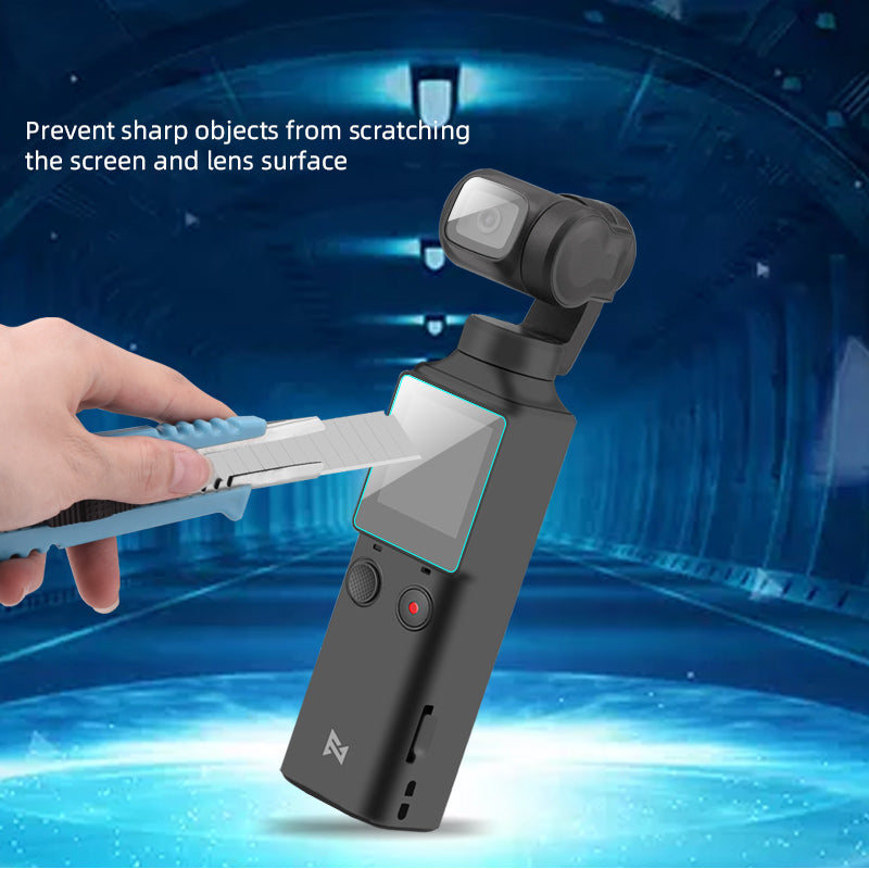 2 Pcs/Set 9H Lens Protective Tempered Glass Film for FIMI PALM