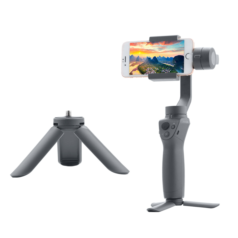 Portable Mini Desktop Tabletop Tripod for DJI OSMO 3/2/Zhiyun/Feiyu/GoPro - Black