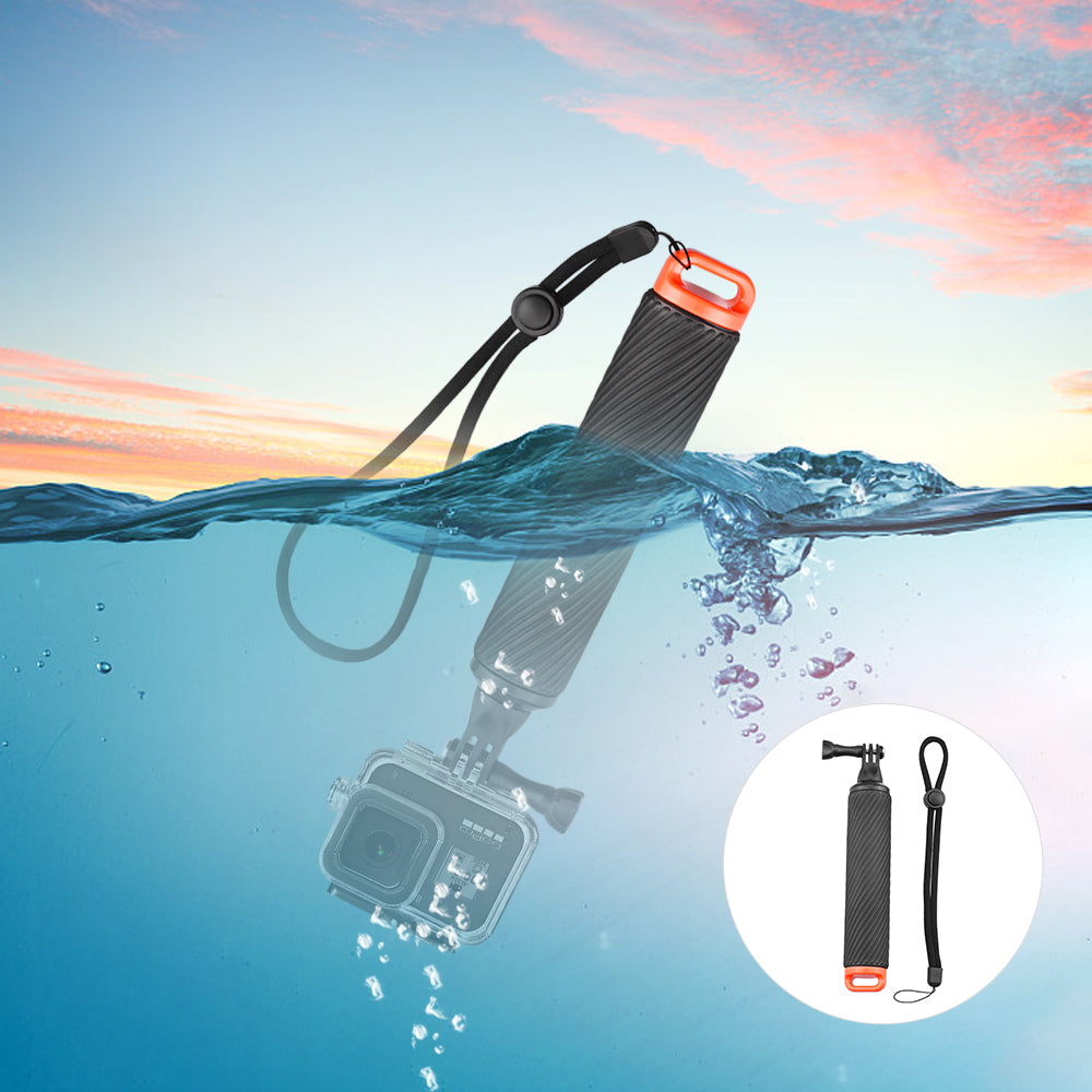 Diving Float Rod Water Floating Buoyancy Rod Handle for GoPro Hero 8 7 6 5 4 Osmo Pocket Osmo Action Action - Orange