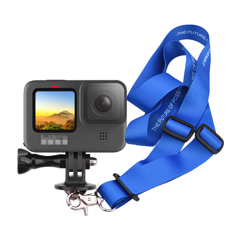 Neck Strap Lanyard Sling with Quick Release Buckle for GoPro Hero 9 - Blue