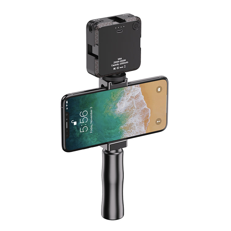 Apexel VG01 Filmmaker Grip Handle Grip Tripod Mount with Cold Shoe Mount