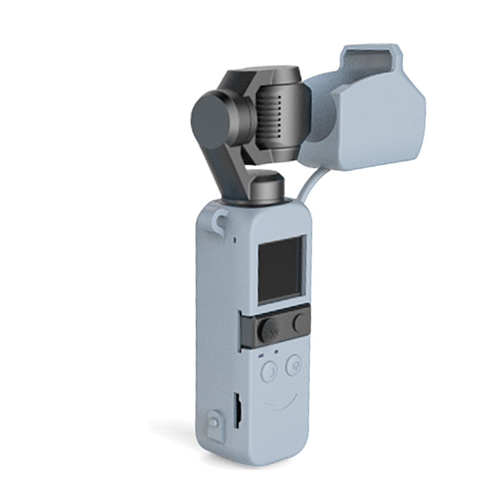 STARTRC 5-in-1 Gimbal Base Handle Anti-drop Silicone Case for DJI Pocket 2 - Blue