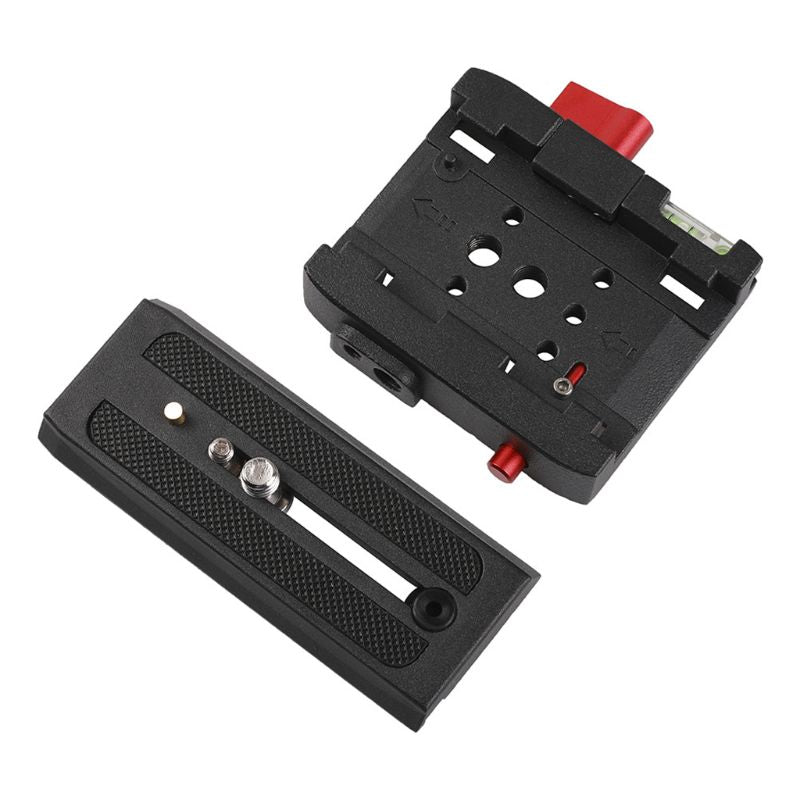 P200 Aluminum Alloy Quick Base Plate Holder Adapter for Manfrotto 577 501 500AH 701HDV Q5 Camera Tripod Accessory kit