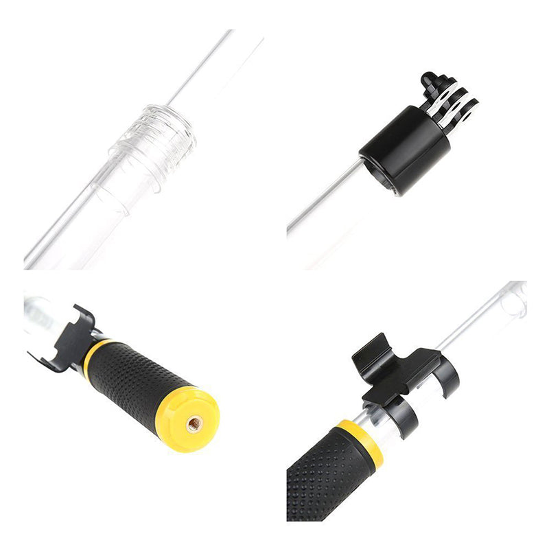 Selfie Stick Floating Pole Transparent Waterproof Retractable Monopod for Gopro Hero 7 6 5 4 SJCAM SJ4000 Xiaomi Yi