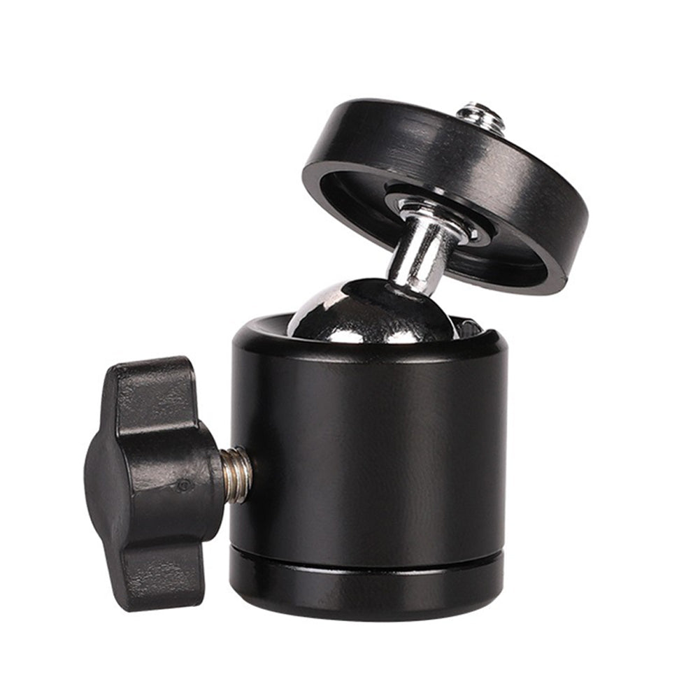 Photography Light Bracket Mini Ball Head 1/4-3/8" Screw Mount for Camera Tripod