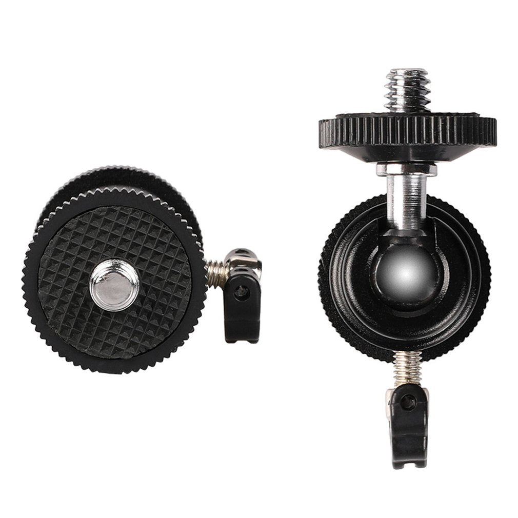 Screw Mini Hot Shoe Ball Head Flash Bracket Holder Mount for Camera Tripod