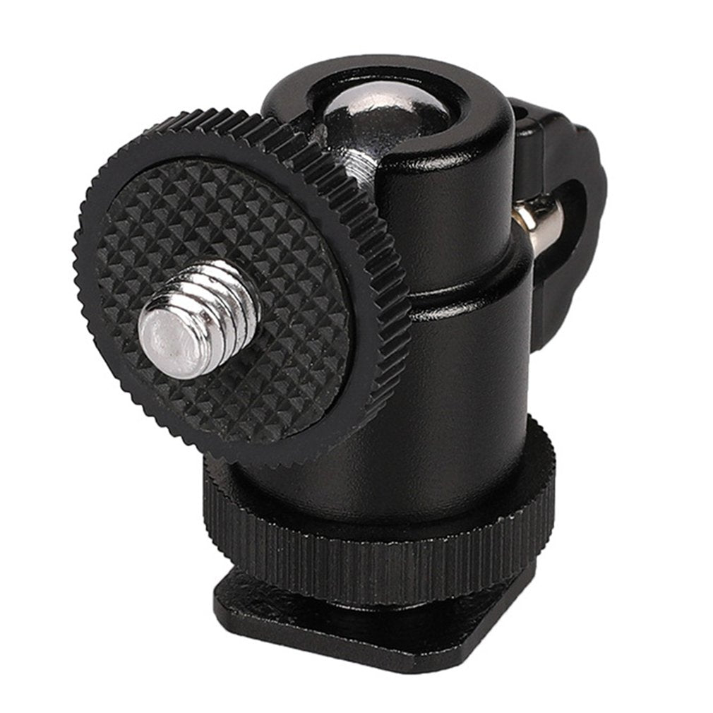 Screw Mini Hot Shoe Ball Head Flash Bracket Holder Mount for Camera Tripod
