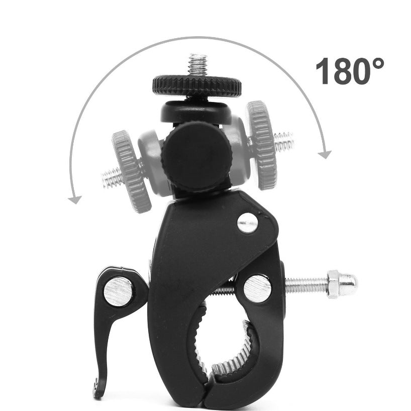 DV DSLR Bicycle Handlebar Mount 1/4 Screw Clamp Bracket Sports Camera Tripod Adapter