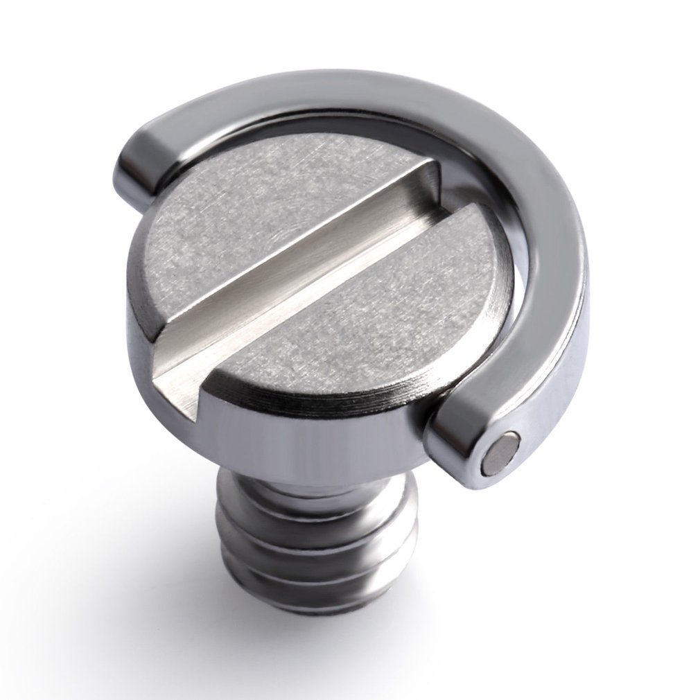 1/4 inch Camera Screw D-Ring Adapter for Tripod Monopod Quick Release Plate Camera Screw