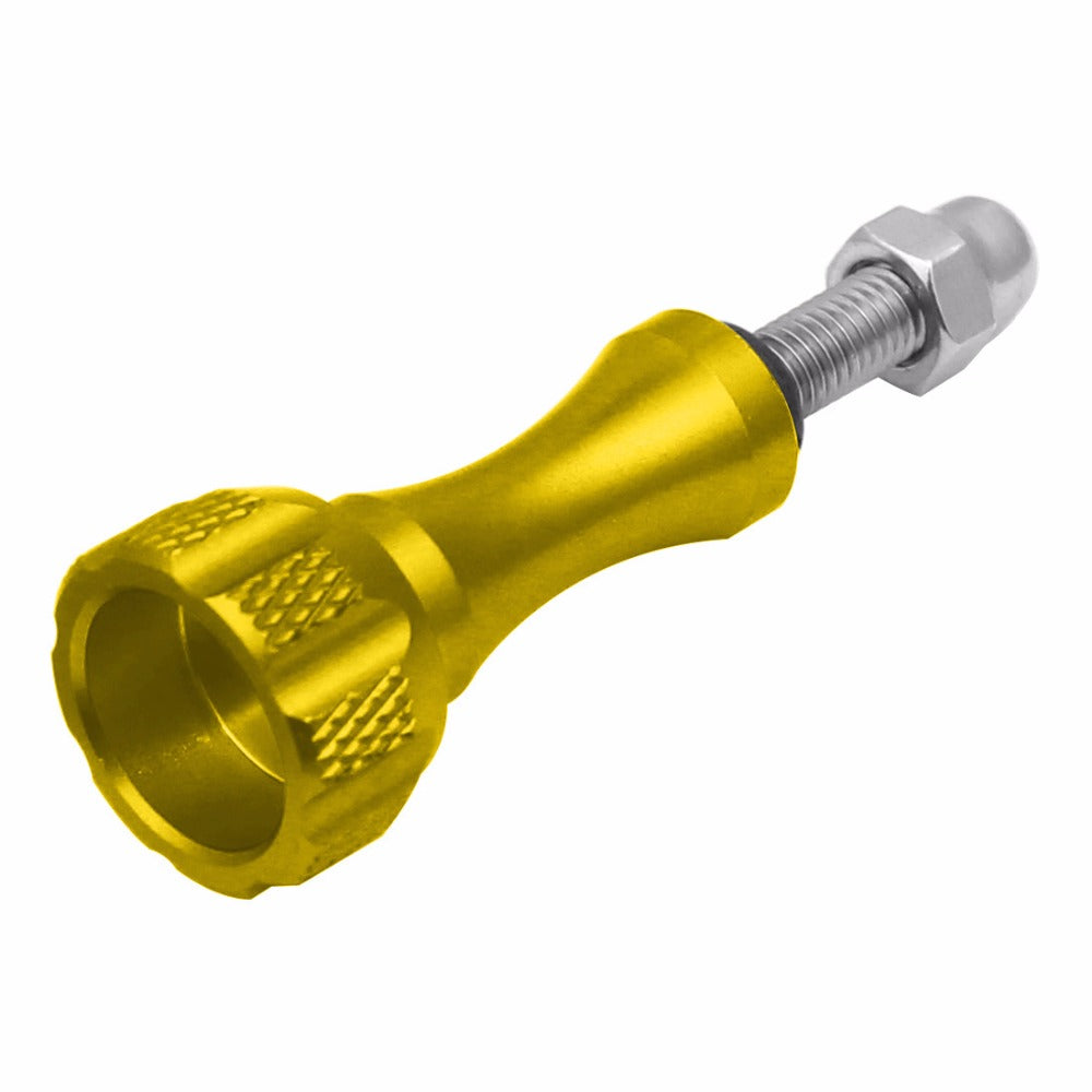 3pcs Aluminum Alloy Long Short Thumb Knob Screws Nut for GoPro Hero Black 8 7 6 5 4 SJcam EKEN YI 4K - Yellow