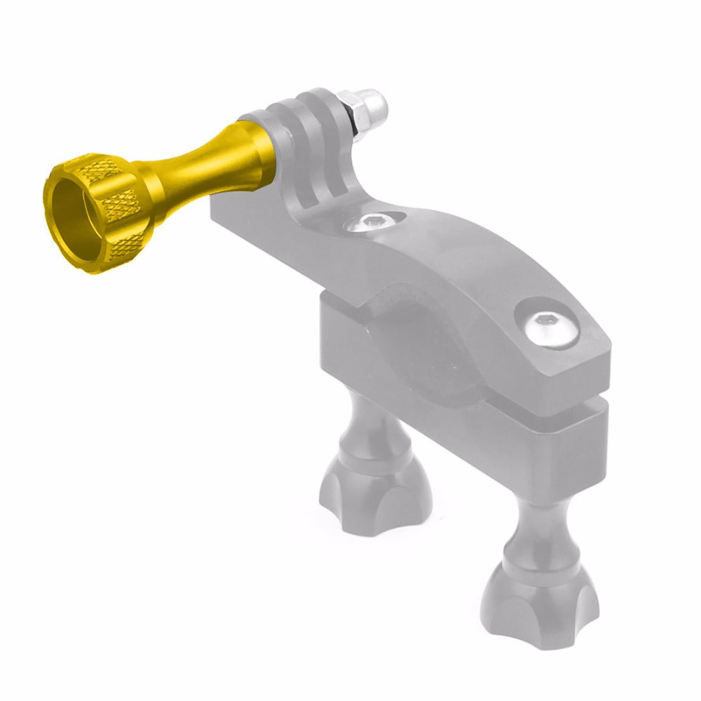 3pcs Aluminum Alloy Long Short Thumb Knob Screws Nut for GoPro Hero Black 8 7 6 5 4 SJcam EKEN YI 4K - Yellow