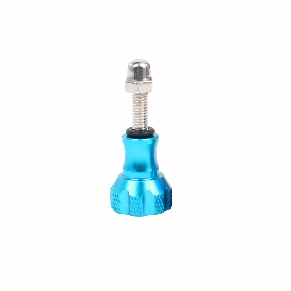 3pcs Aluminum Alloy Long Short Thumb Knob Screws Nut for GoPro Hero Black 8 7 6 5 4 SJcam EKEN YI 4K - Blue