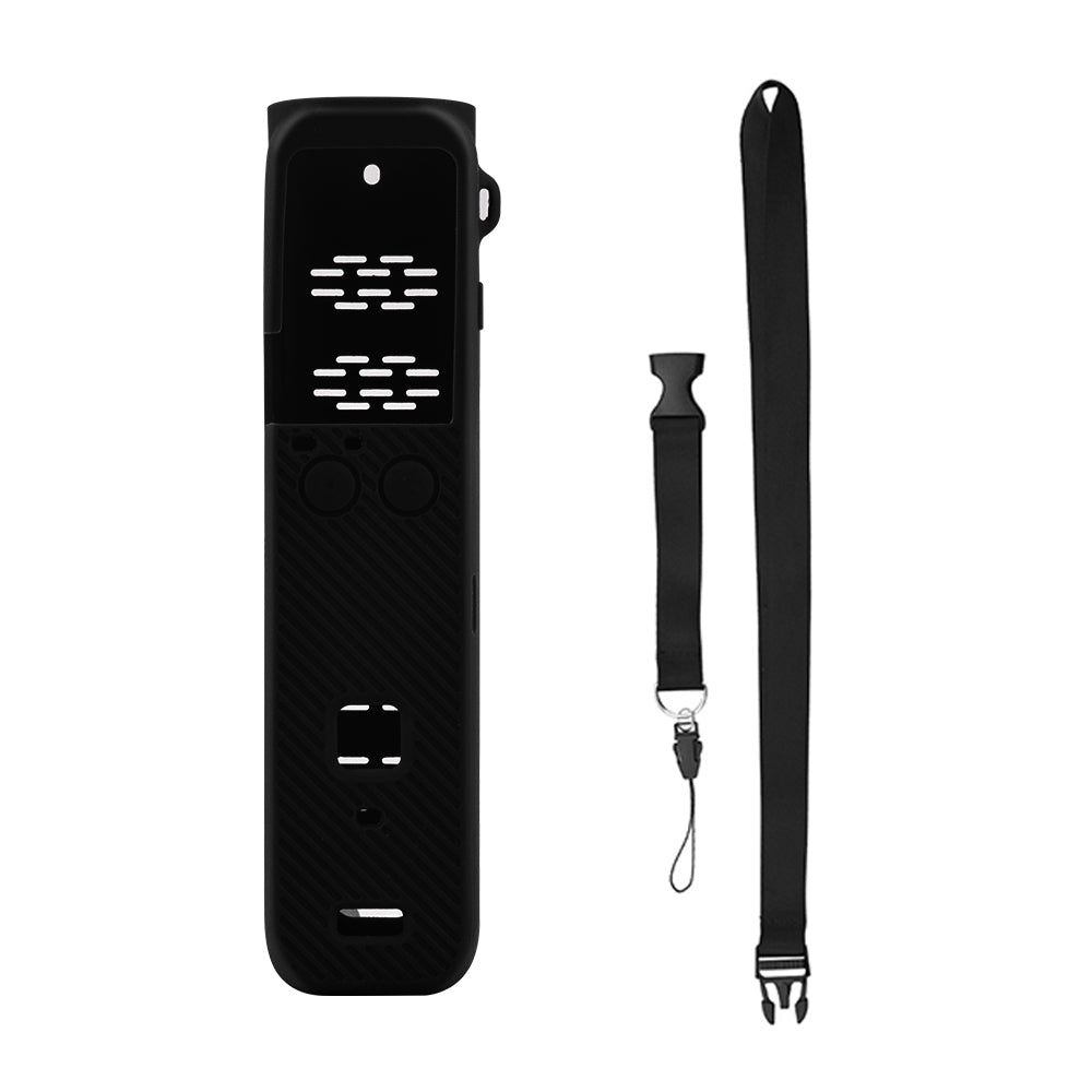 Body Protection Silicone Cover Case with Hand Strap for OSMO Pocket 2 - Black