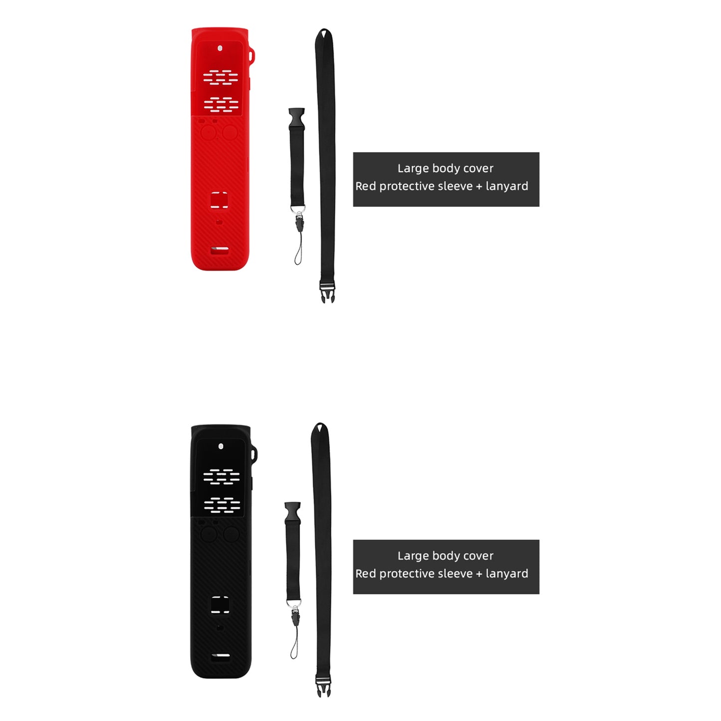 Body Protection Silicone Cover Case with Hand Strap for OSMO Pocket 2 - Black