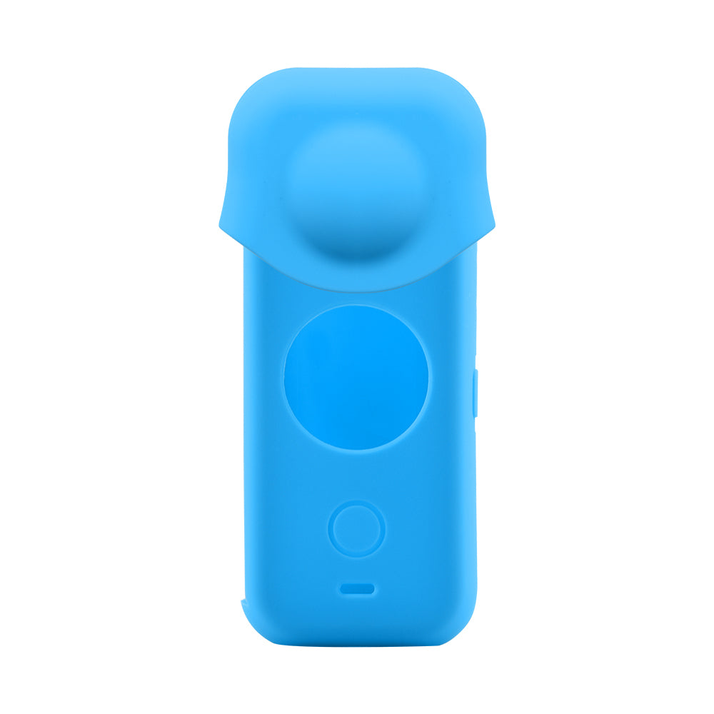 Silicone Sports Camera Lens Protective Cover for Insta360 One X2 - Blue