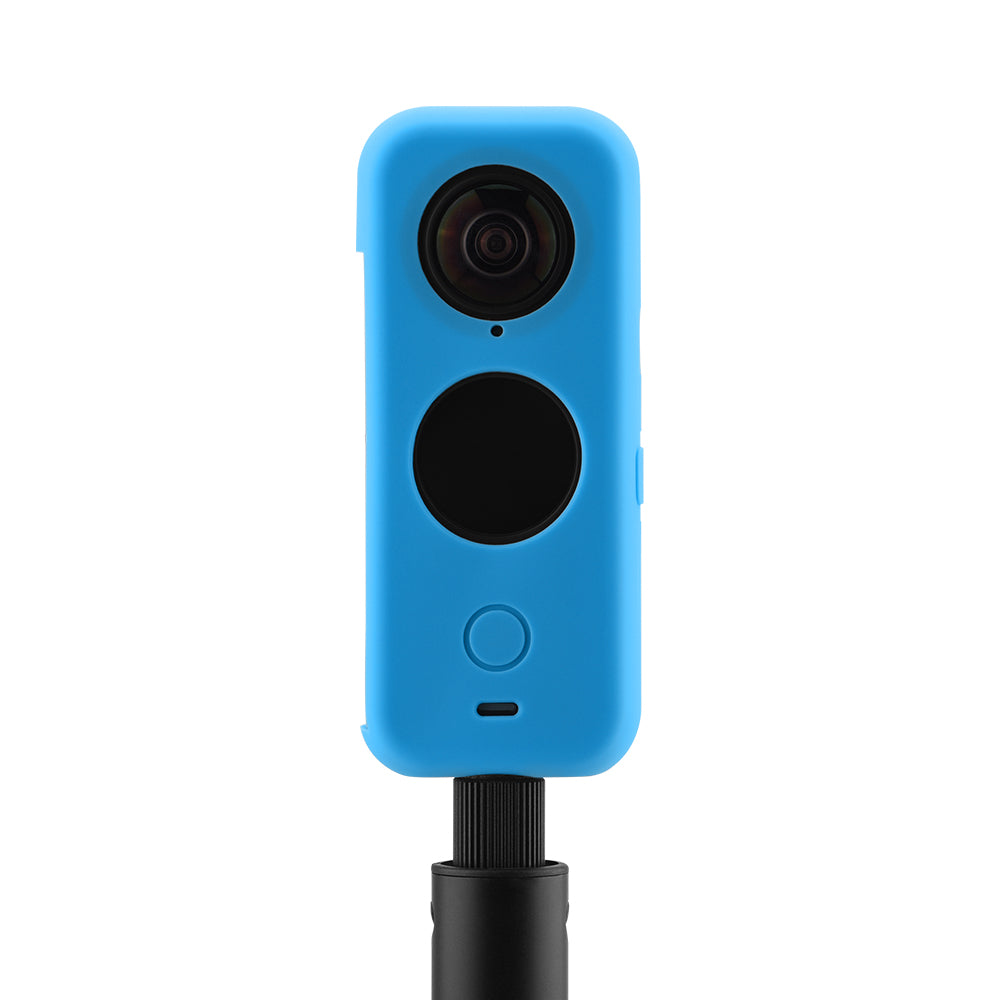 Silicone Sports Camera Lens Protective Cover for Insta360 One X2 - Blue