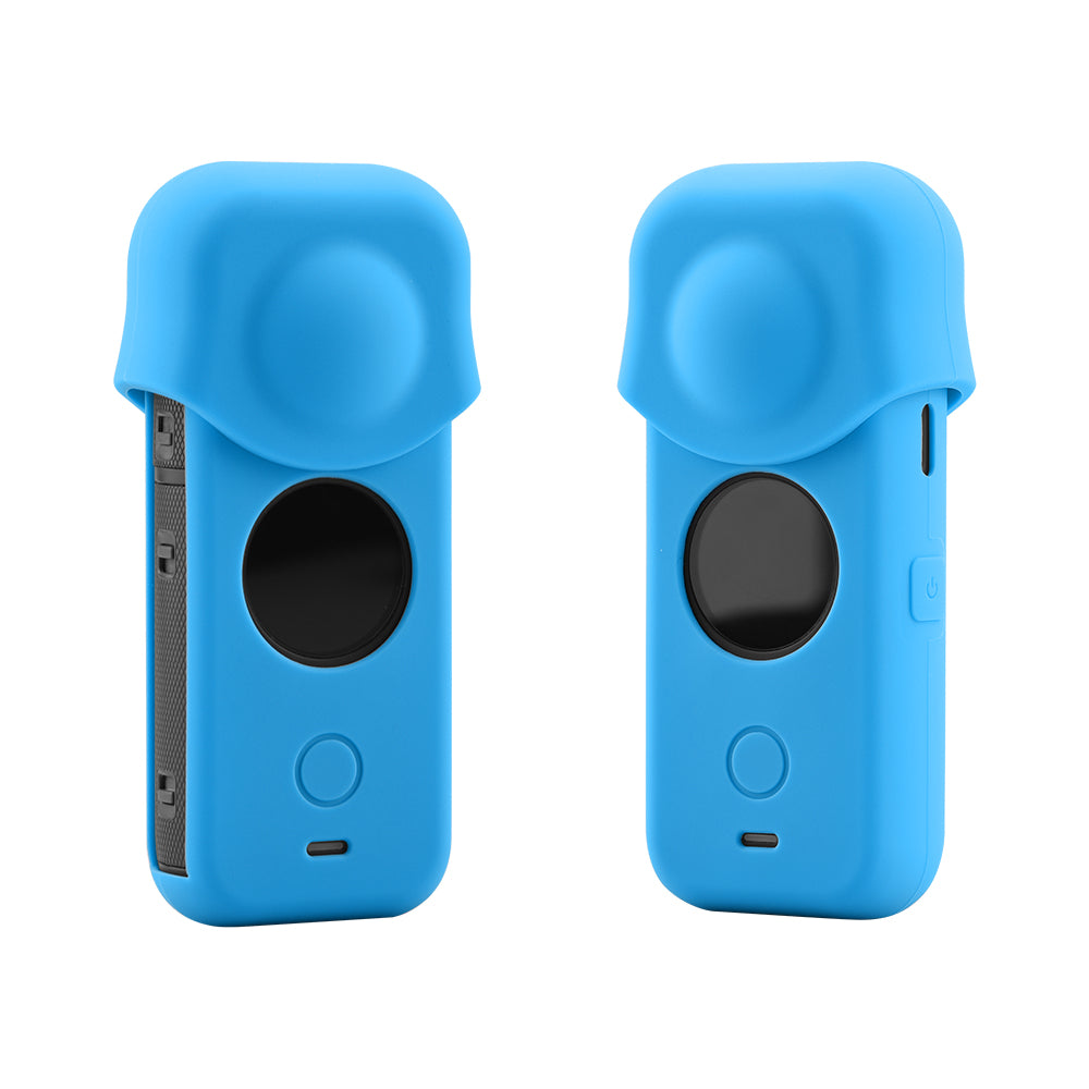Silicone Sports Camera Lens Protective Cover for Insta360 One X2 - Blue