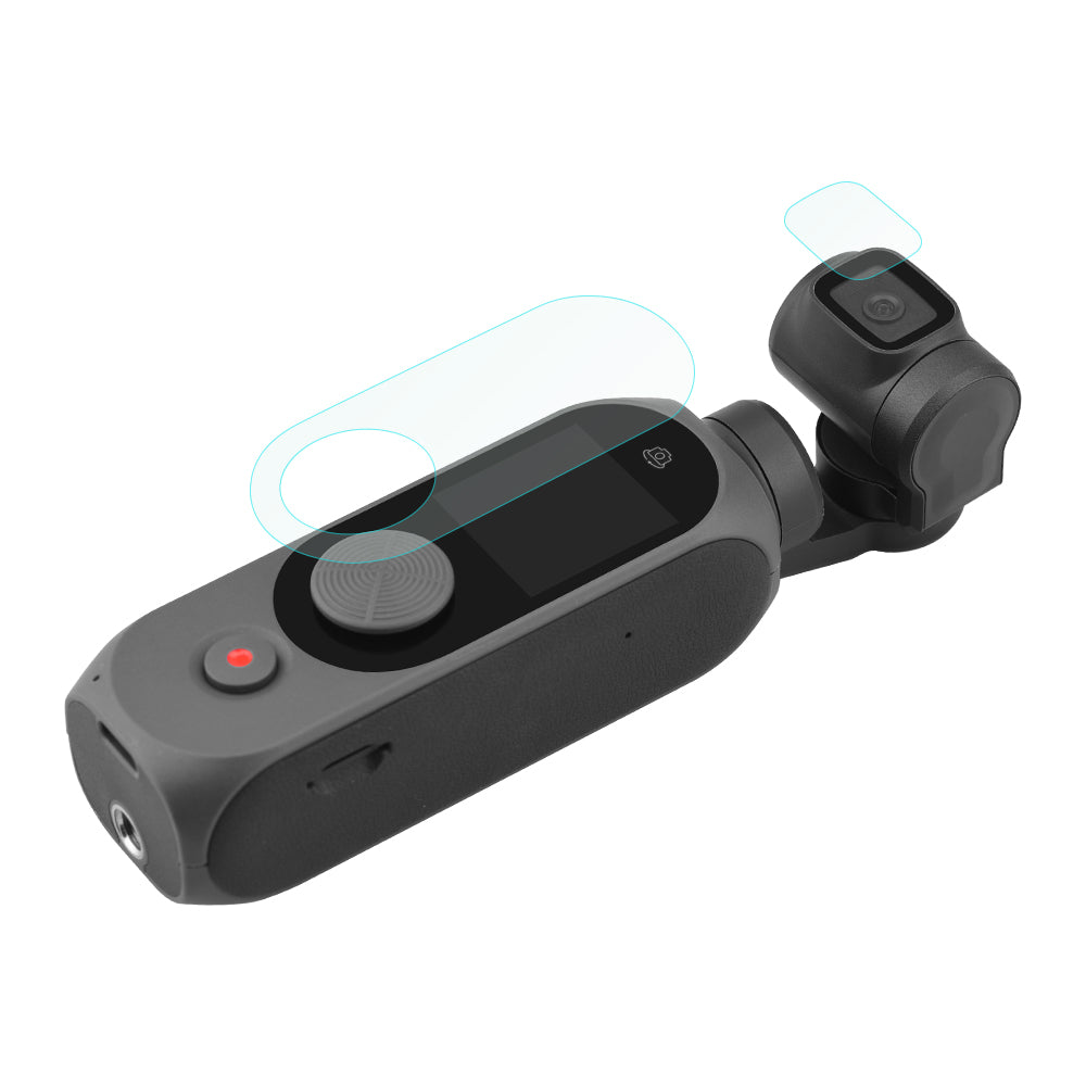 2 Set HD Tempered Glass Screen Protector Camera Lens Protective Film for Fimi Palm 2