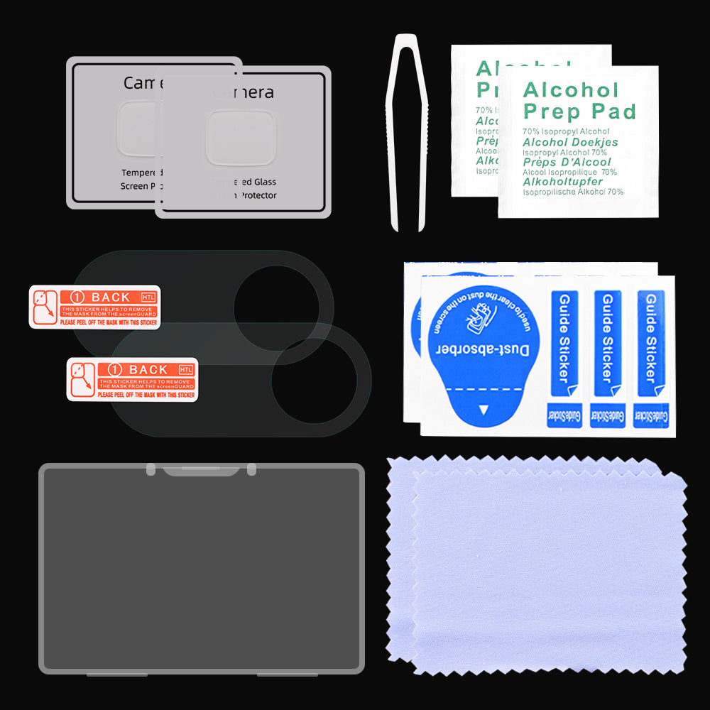 2 Set HD Tempered Glass Screen Protector Camera Lens Protective Film for Fimi Palm 2