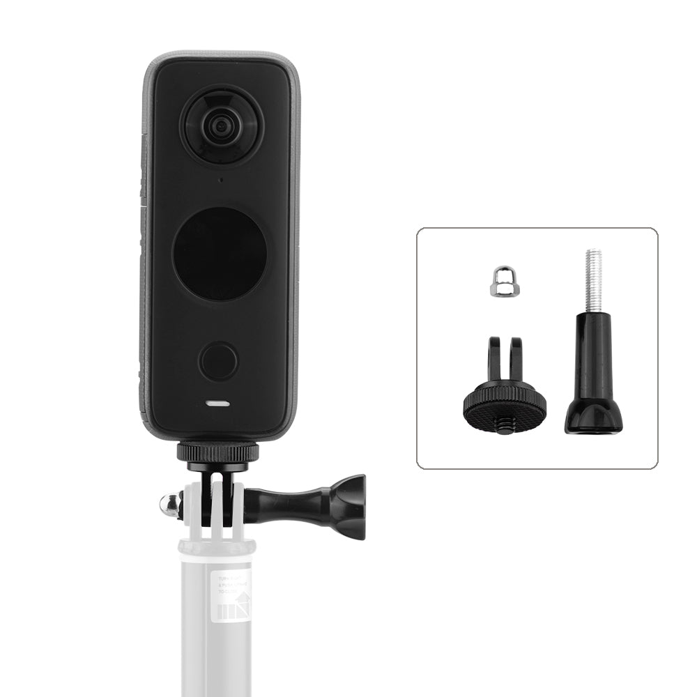 Uniqkart for Insta360 ONE X2/X Panoramic Camera Adapter Conversion Head + Long Screw - Black