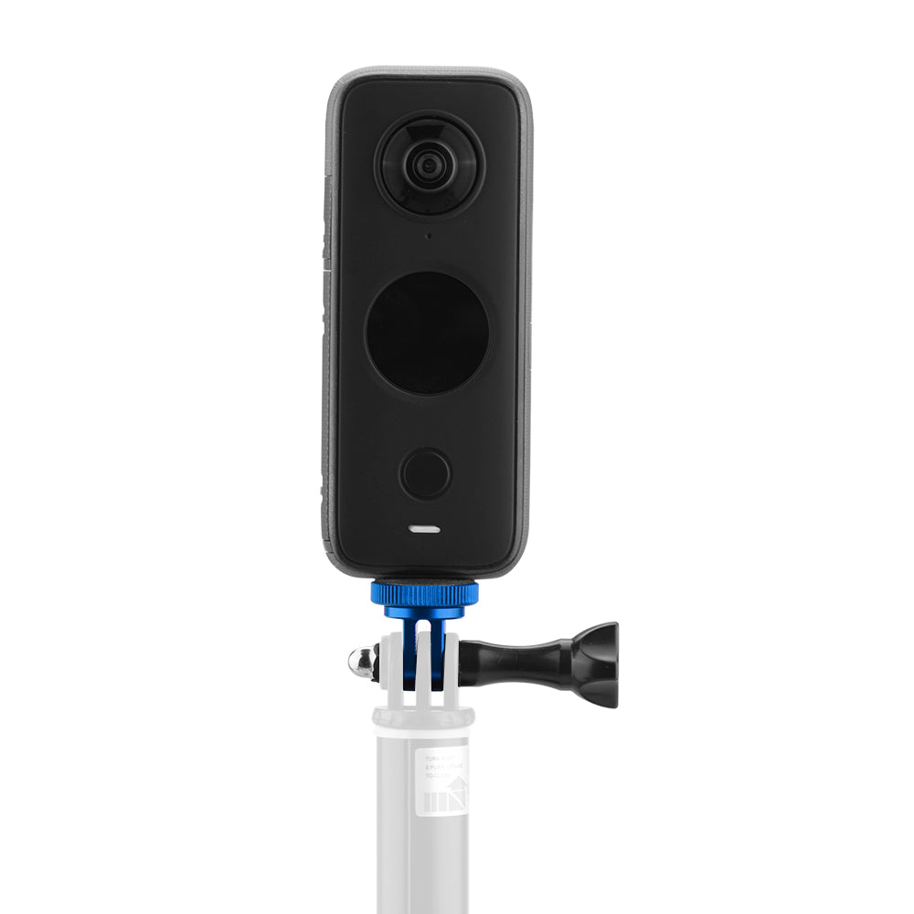 Uniqkart for Insta360 ONE X2/X Panoramic Camera Adapter Conversion Head + Long Screw - Blue