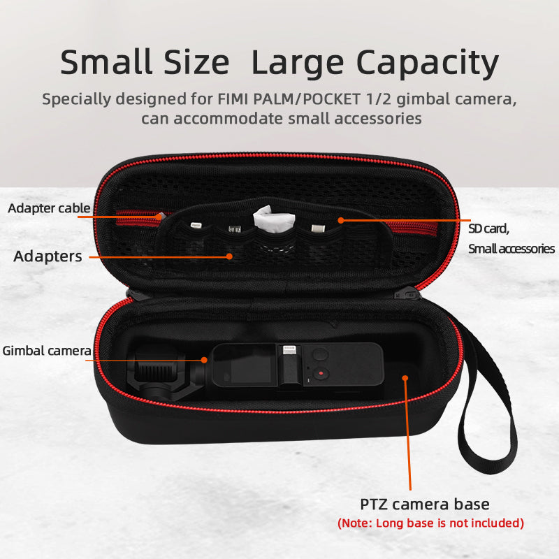PU Leather Waterproof Portable Storage Bag Carrying Case for DJI OSMO POCKET 1/2 /FIMI PALM