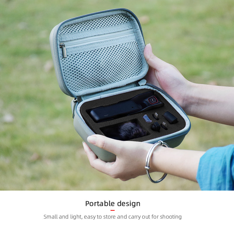 Portable PU Handbag Carrying Case Storage Bag for DJI Osmo Pocket 2 Gimbal Camera Accessories - Silver