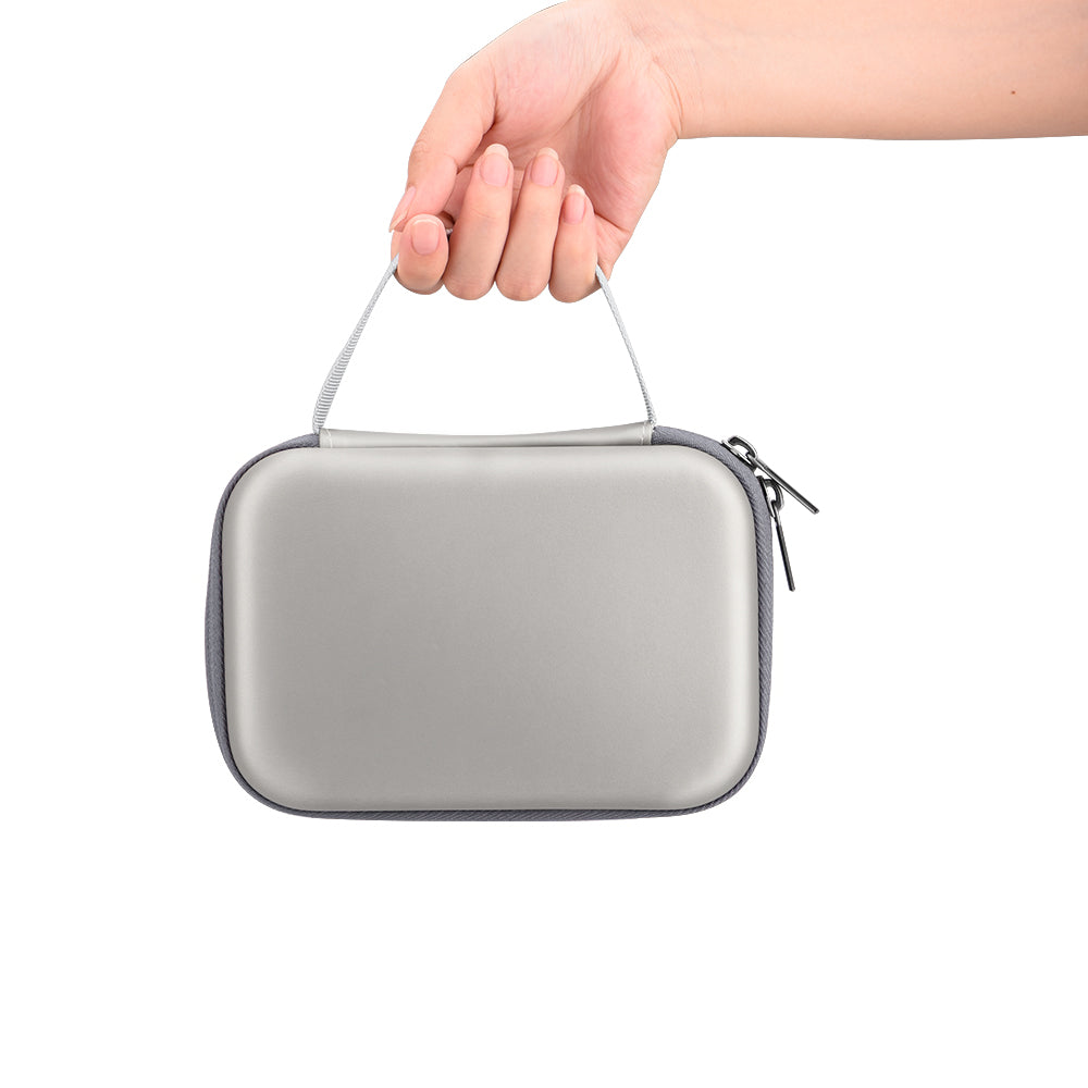 Portable PU Handbag Carrying Case Storage Bag for DJI Osmo Pocket 2 Gimbal Camera Accessories - Silver