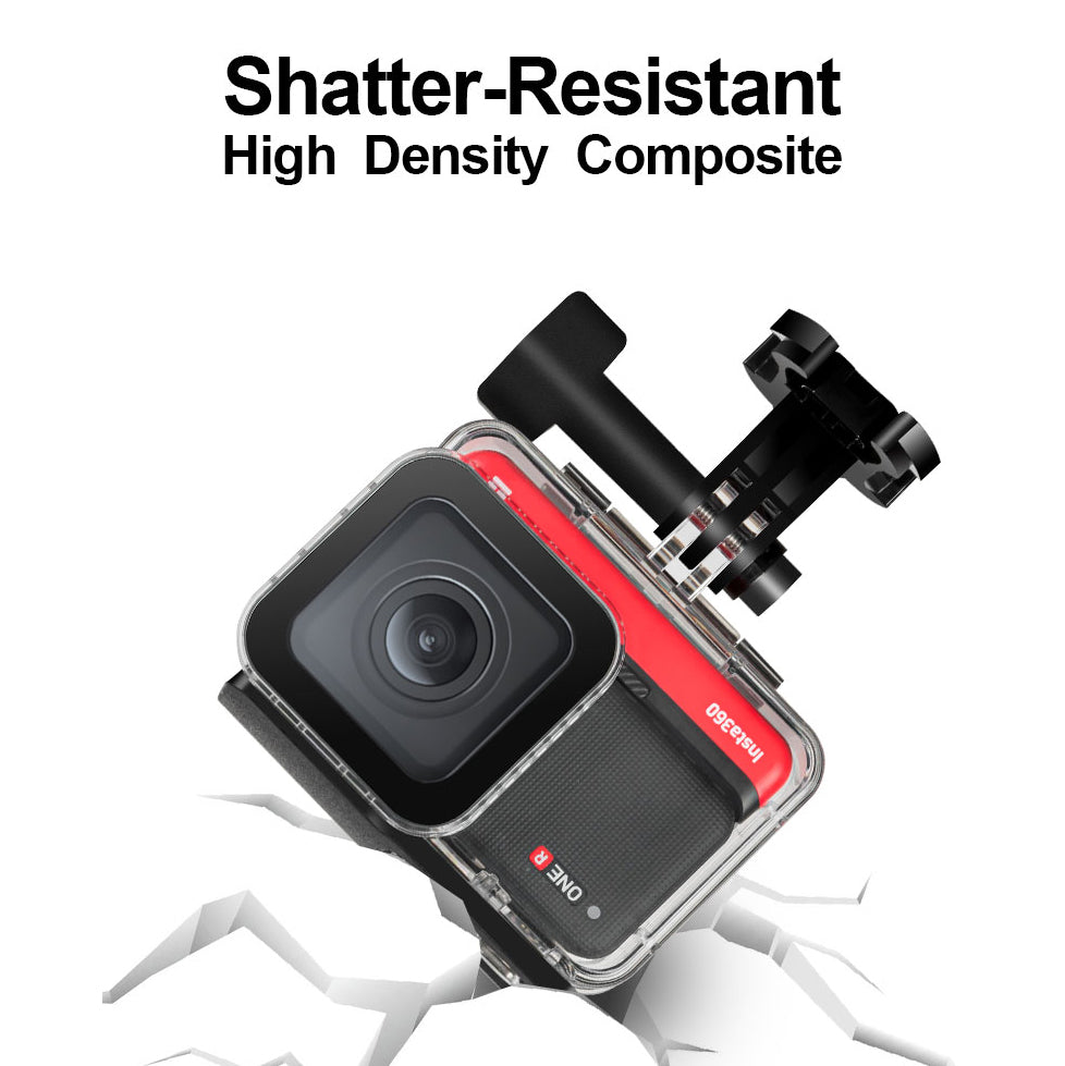 Waterproof Case Housing for Insta360 ONE R 360 Panorama Edition Underwater Diving Protective Cover