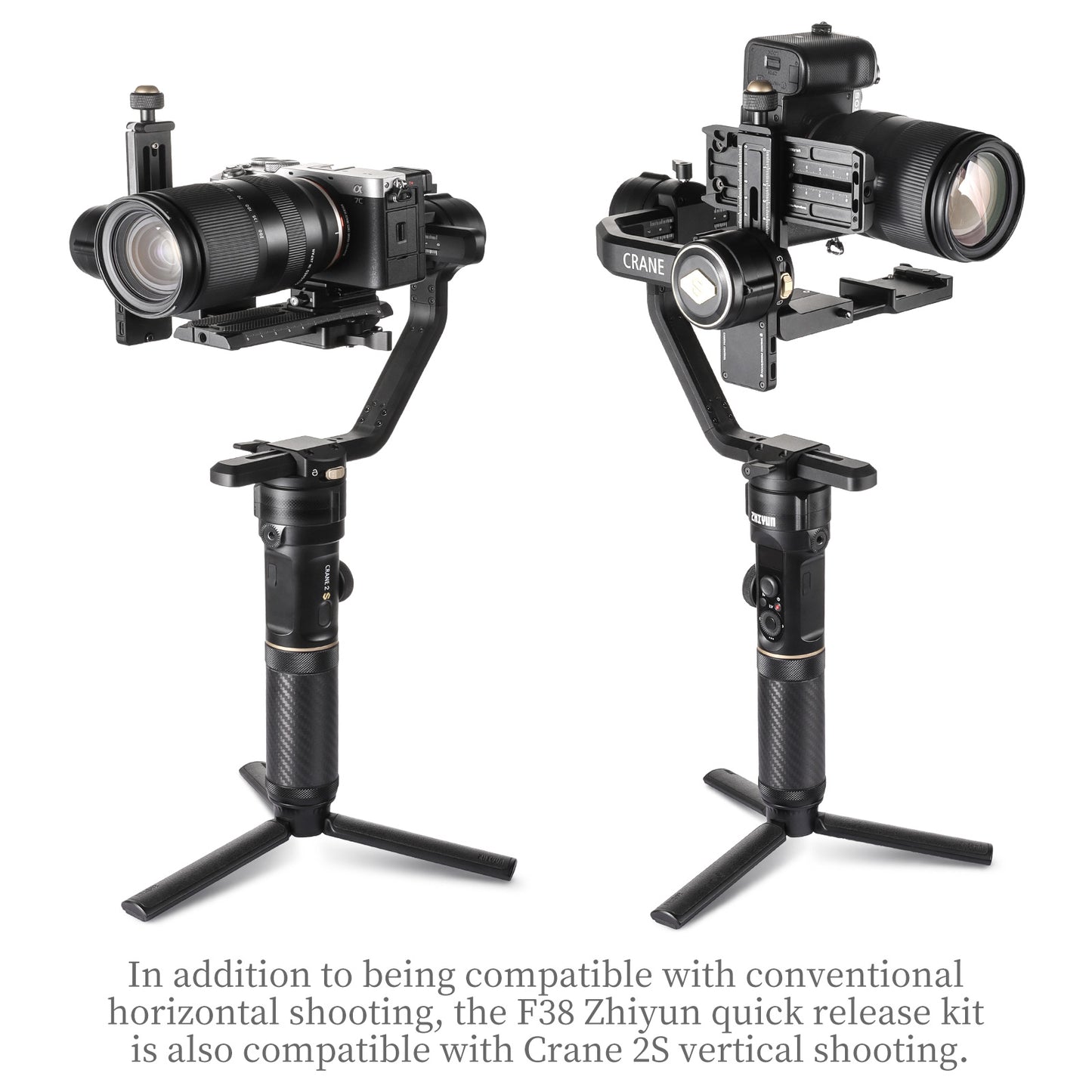 FALCAM 2400 F38 Universal Arca Swiss Quick Release Plate Mount for Zhiyun Weebill-s/Crane 2S