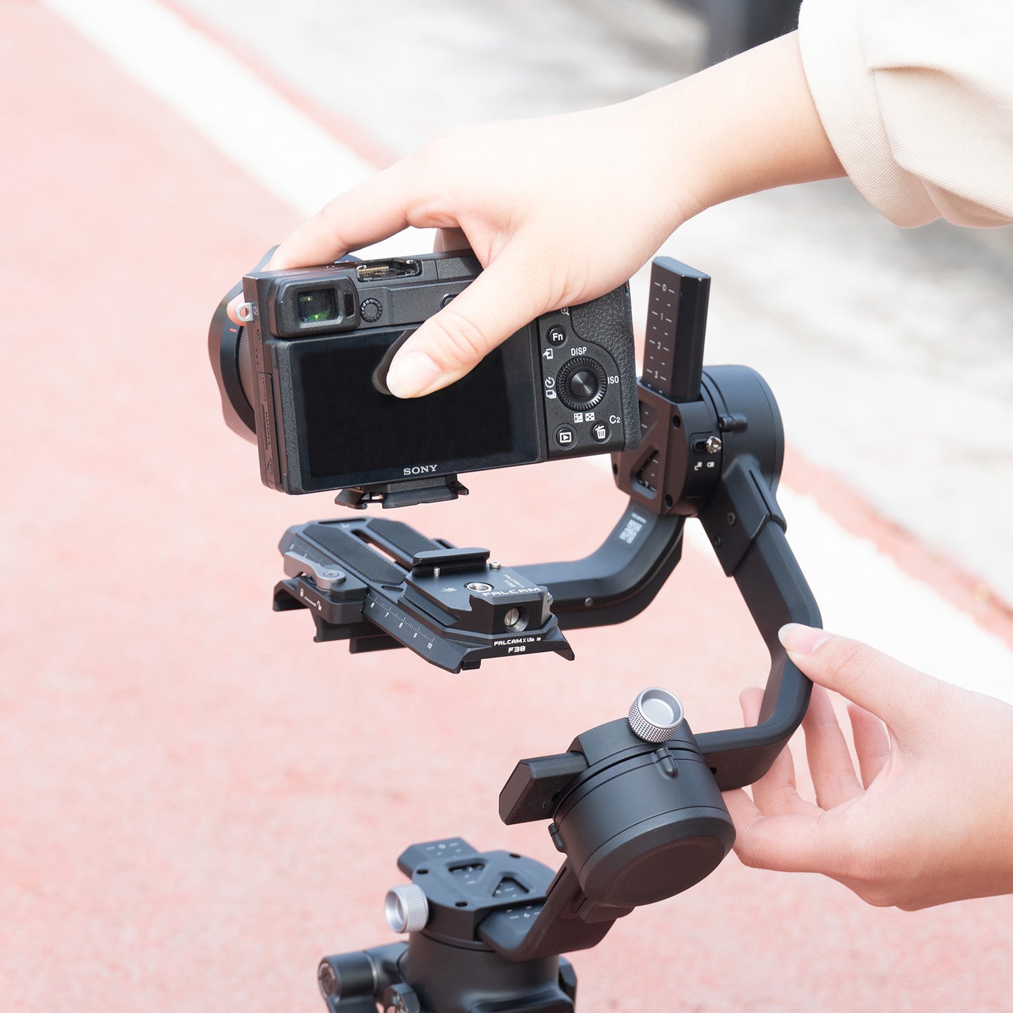 FALCAM 2400 F38 Universal Arca Swiss Quick Release Plate Mount for Zhiyun Weebill-s/Crane 2S