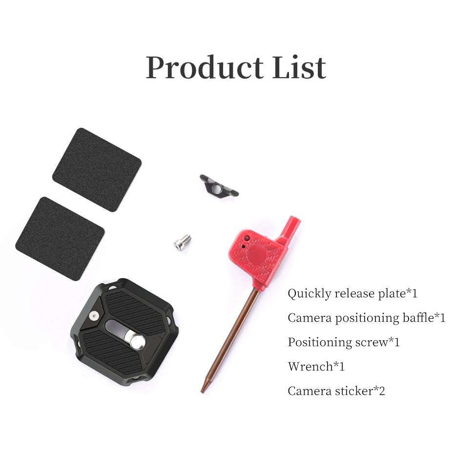 FALCAM 2401 F38 CNC Aluminum Alloy Camera Anti-deflection Quick Release Plate