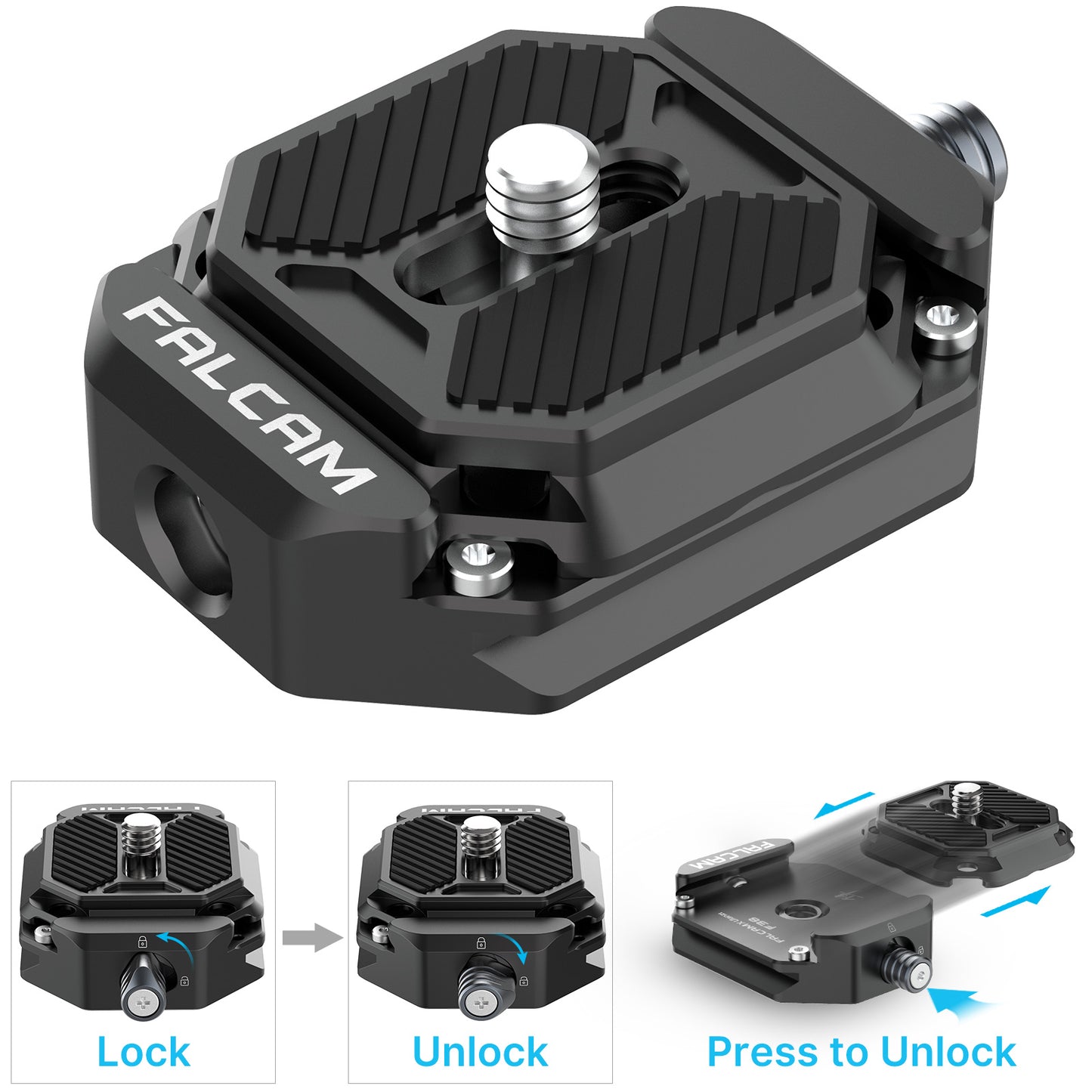 FALCAM 2270 F38 1/4 & 3/8 Quick Release Base Mount for Arca Swiss Plate Tripod Mount