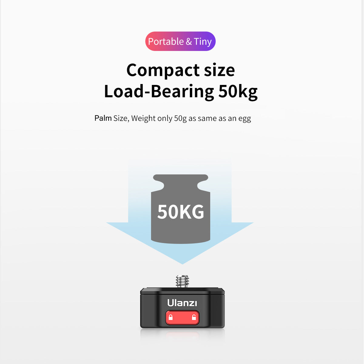 Uniqkart 1905 Claw Camera Tripod Mount Quick Release Plate for DSLR MILC Stabilizer