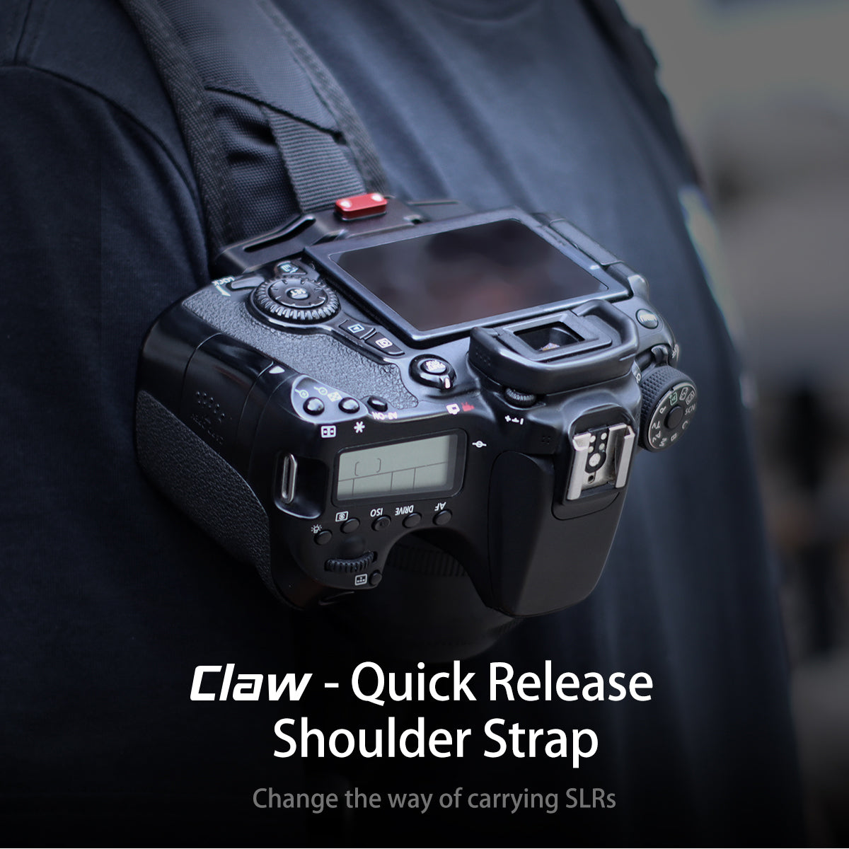 Uniqkart 2105 Claw Quick Release Plate Base Mount Quick Install System DSLR Action Camera Shoulder Strap Belt Clamp