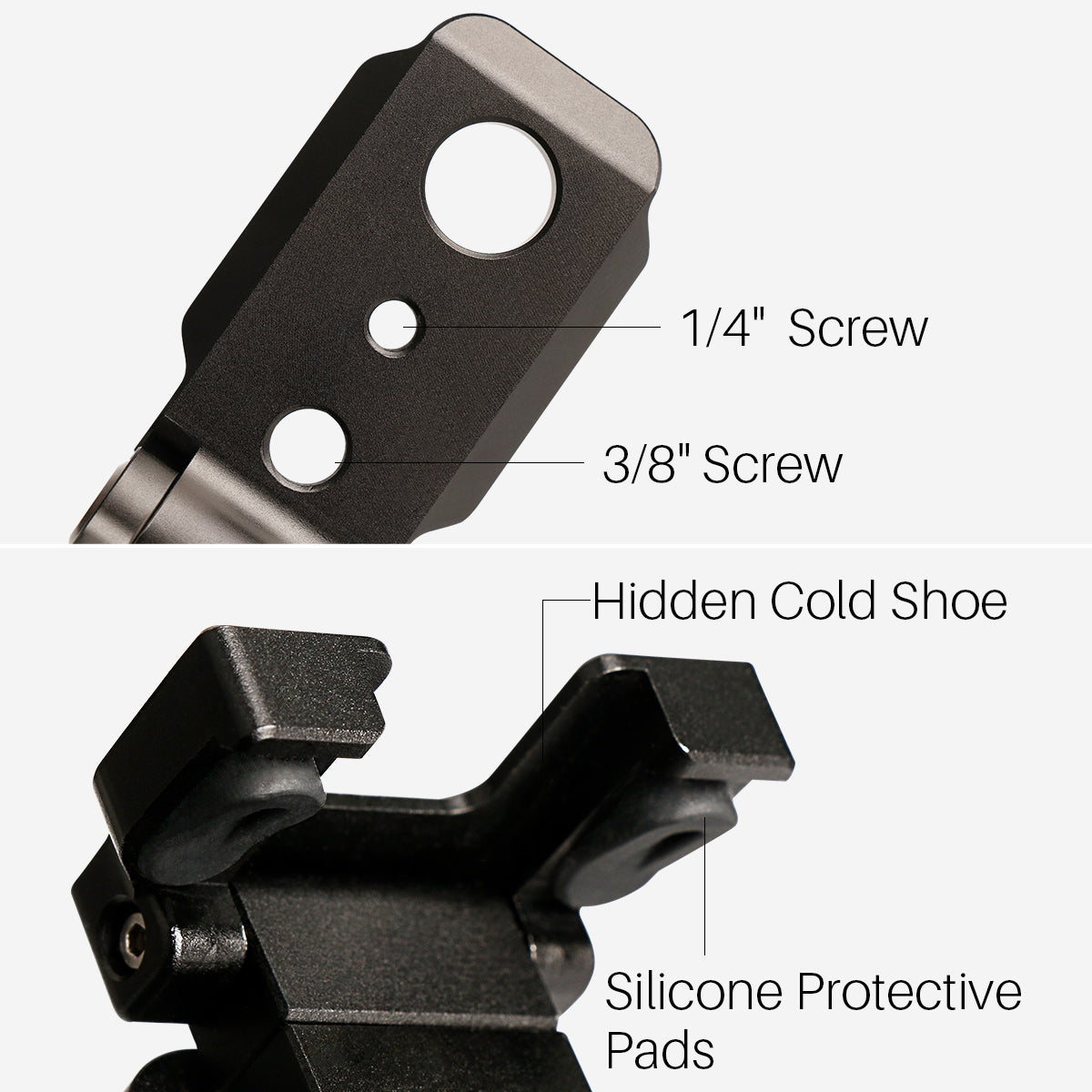 Uniqkart ST-05 Foldable Tripod Mount Adapter Phone Clip Holder Tripod Stand Quick Release Plate