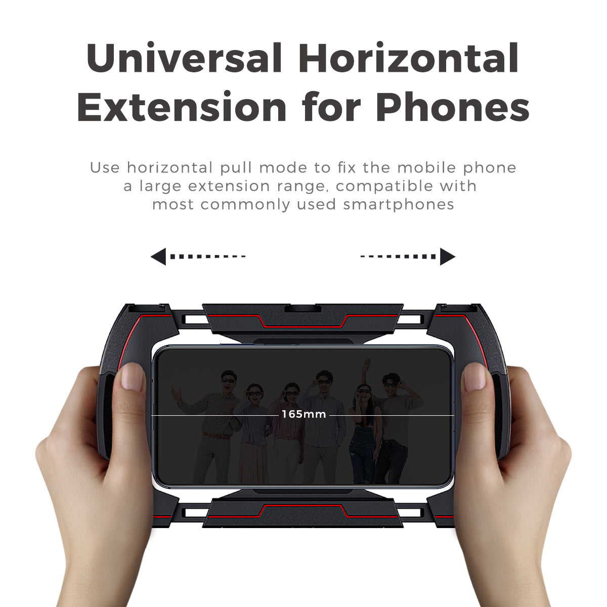 Uniqkart U-Rig Wireless Charging Handheld Vlogging Cage Smartphone Video Rig with 3 Cold Shoe Extension Port