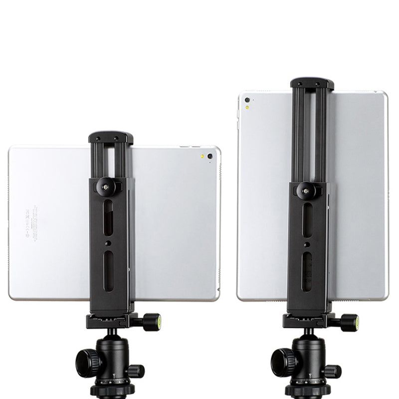 Uniqkart U-Pad Pro Aluminium Alloy Tablet Tripod Mount Holder Clamp with Cold Shoe for iPad Pro Mini Air