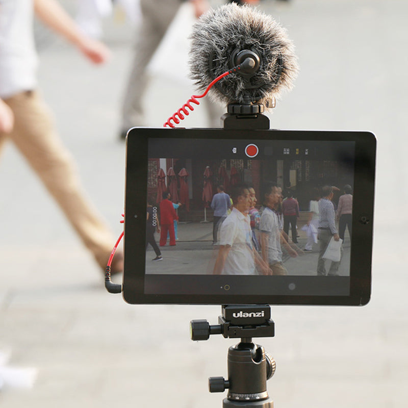 Uniqkart U-Pad Pro Aluminium Alloy Tablet Tripod Mount Holder Clamp with Cold Shoe for iPad Pro Mini Air